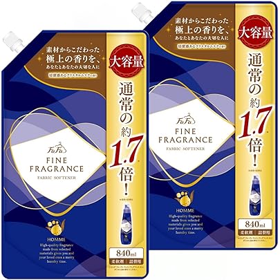 Amazon | ファーファ 濃縮 柔軟剤 ファインフレグランス オム 詰替 超